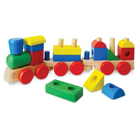 Melissa And Doug Deluxe Wooden Railway Train Set 130 Pcs