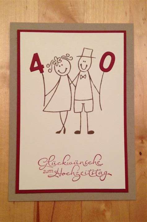 Wenn ihr sprüche zum 40. Bastellienchen´s Stempelwelt: Hochzeitskarte zum 40. jährigen Hochzeitstag