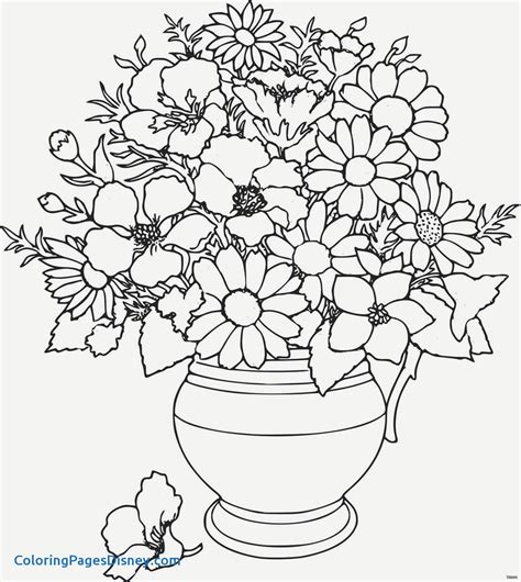 Printable Vase Coloring Page Sketch Coloring Page