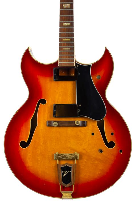 1975 Ventura Barney Kessel Project Guitar Sold As Is Cherry Sunburst