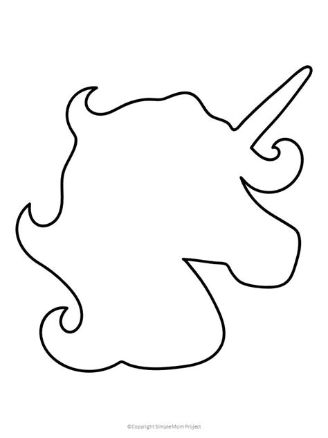 Easy Unicorn Stencil