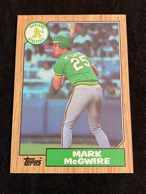 Lot Mint 1987 Topps Mark Mcgwire Rookie 366 Baseball Card