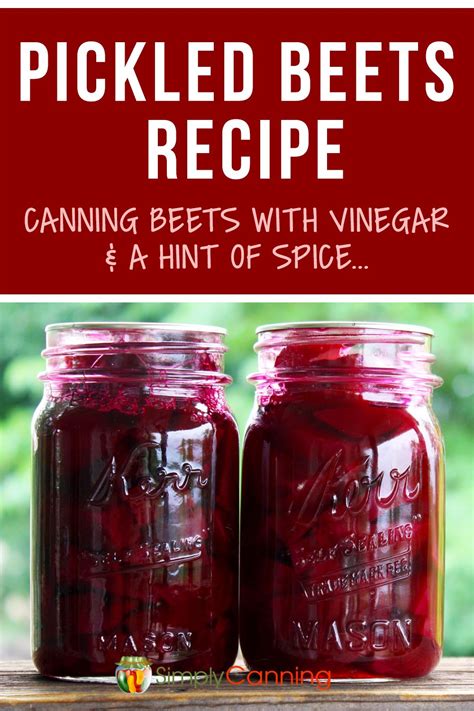 Pickled Beets An Easy Quick Condiment With Canning Instructions
