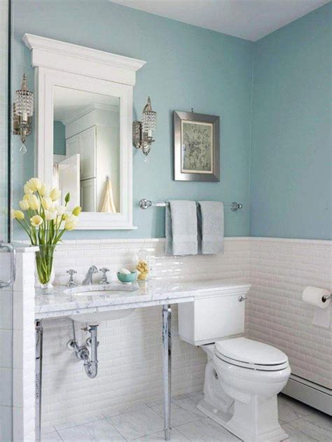 Blue Bathroom Paint Color Ideas Bluebathrooms Blue White Bathroom Tile