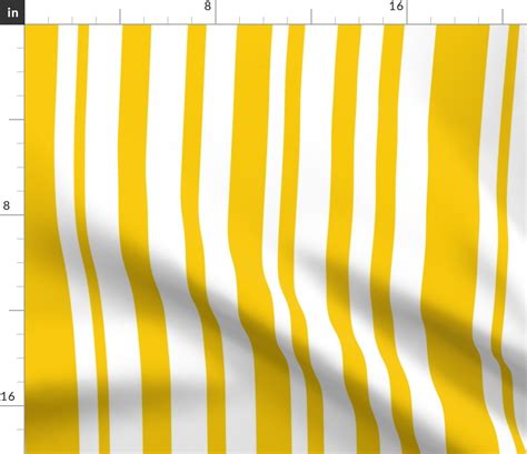 Color Pop Mustard Yellow Stripe Fabric Spoonflower