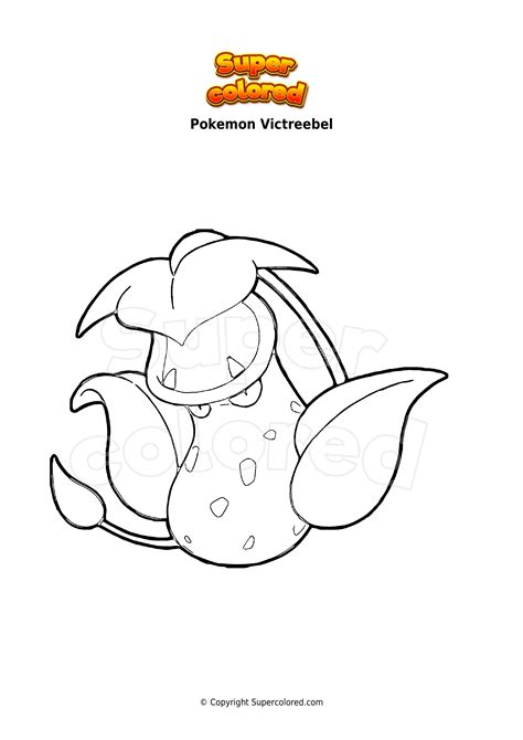 Coloring Page Pokemon Victreebel