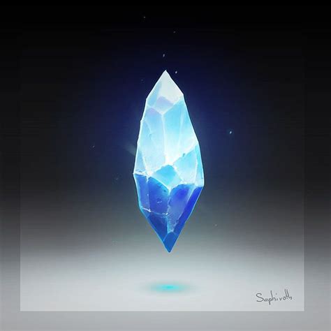 How To Draw Crystal By Sephiroth On Deviantart Painting Tuto Pinterest