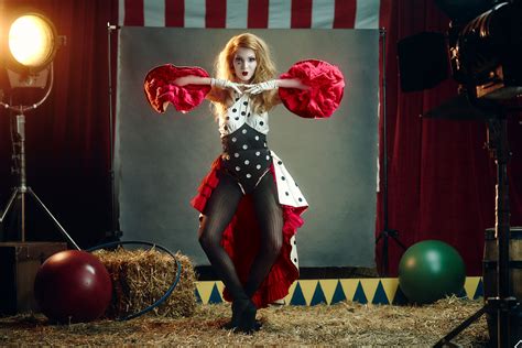 Circus Themed Fashion Editorial Film Inspired Atlanta Production Stylized Photography Key