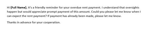 There is not a standard way to write a sample letter to a judge for missing a court date. Polite Reminder for Rent Payment (Sample Text Message ...