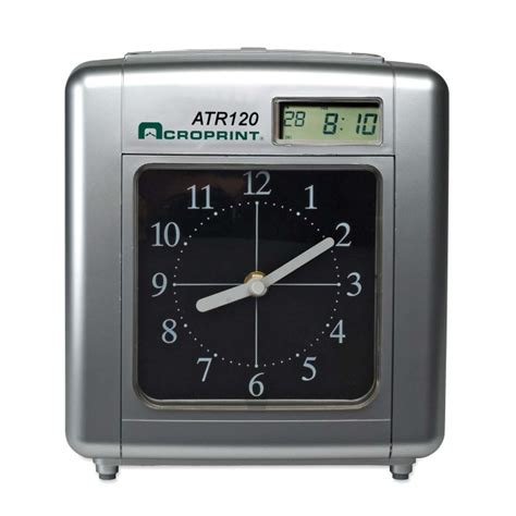 Maybe you would like to learn more about one of these? ACPATR120 Acroprint ATR120 Electronic Time Clock - Card Punch/Stamp Employees - Digital, Analog