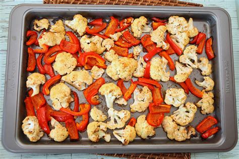 Stockpot, heat remaining oil over medium heat. Roasted Cauliflower & Red Peppers - Colorful Recipes