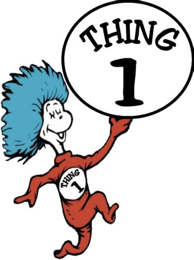 Thing 1 And Thing 2 Png Thing 1 And Thing 2 Dr Seuss Free