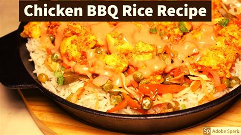 Chicken Bbq Rice Recipe Barbecue Chicken And Vegetable Rice Recipe