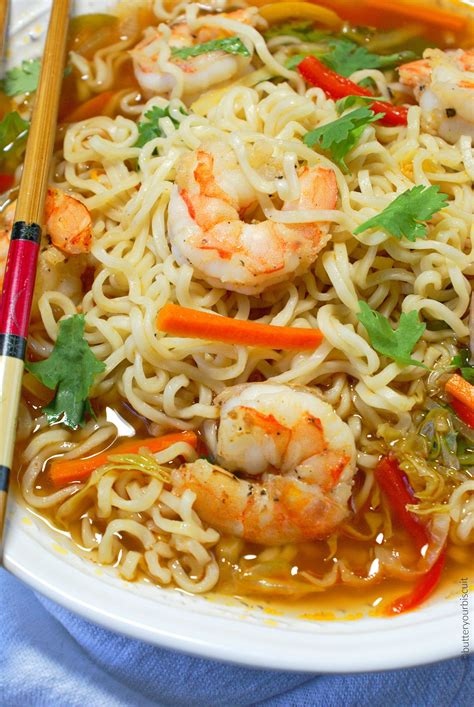 These Easy Shrimp Ramen Bowls Will Bring A Cheap Meal To The Next Level Fresh Veggies And