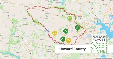 Howard County Maryland Zip Code Map United States Map