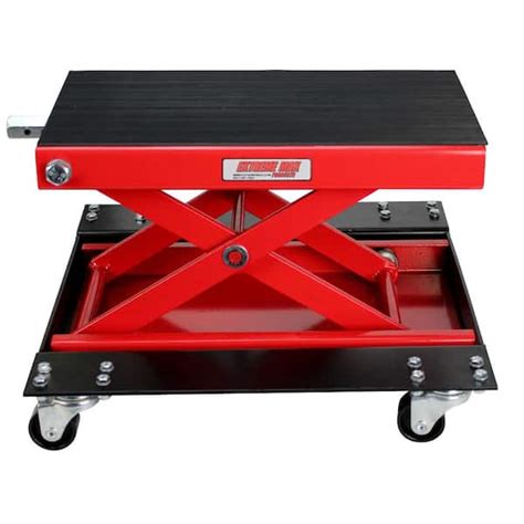 Extreme Max Wide Motorcycle Scissor Jack With Dolly 50015059 The