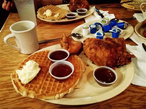 Croissant waffles—a heck of a way to ring in the adding real maple syrup and butter to serve. Obama Special - Picture of Roscoes House of Chicken & Waffles, Inglewood - Tripadvisor