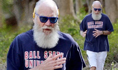 David Letterman Reps Alma Mater Ball State In Gym Wear As He Takes A Jog Through The Country In