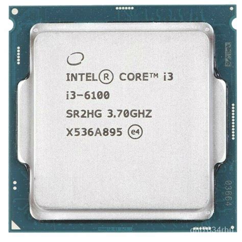 Silver Intel Core I3 6100 Processor6th Generation Processor Socket