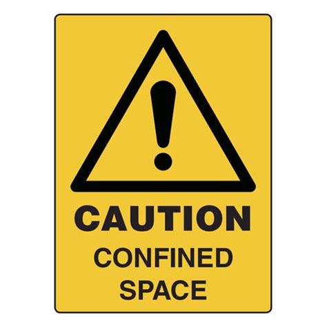 Caution Confined Space Safety Signs Direct