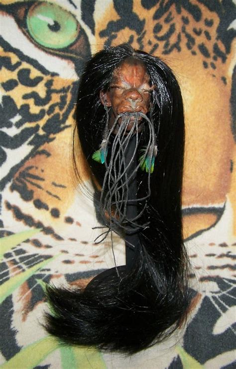 Museum Quality Shrunken Head Replica Mini Tsantsa Mummiefied