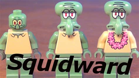 Lego Squidward Minifigure Comparison Lego Spongebob Squarepants Review