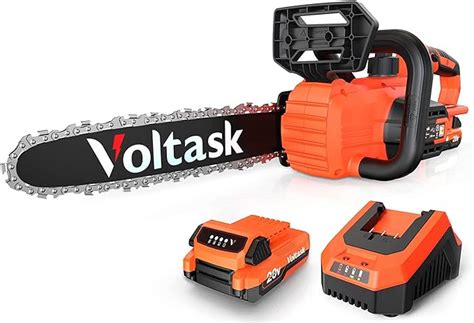 Voltask Cordless Chainsaw 20v 10 Inch Electric Chainsaw With Auto
