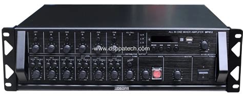 6 Zones Remote Paging System Pa Mixer Amplifier With Usbbluetooth