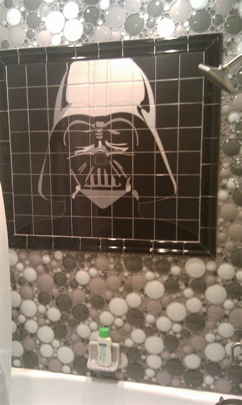 Star Wars Shower I Designed For My Clients Little Boys Bathroom