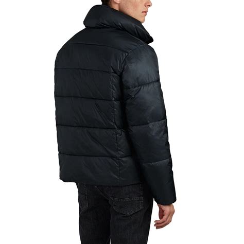 Barneys New York Synthetic Quilted Tech Taffeta Puffer Coat In Dk
