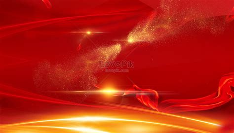 Atmospheric Red Gold Background Download Free Banner Background Image