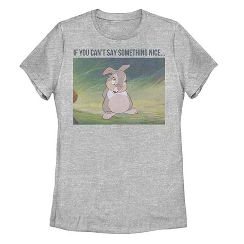 Juniors Disney Bambi Thumper If You Cant Say Something Nice Tee