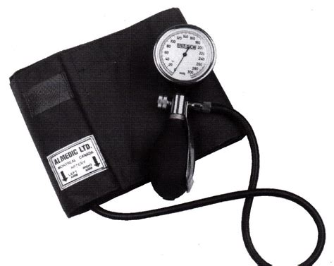 Palm Model Aneroid Blood Pressure Unit With Black Nylon Cuff Adult Size