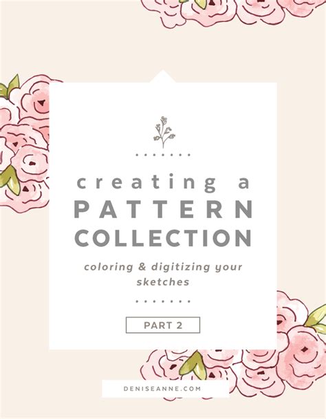 Creating A Pattern Collection How To Color And Digitize Sketches