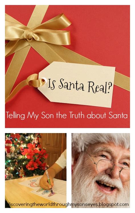 Discovering The World Through My Sons Eyes Is Santa Real Telling My