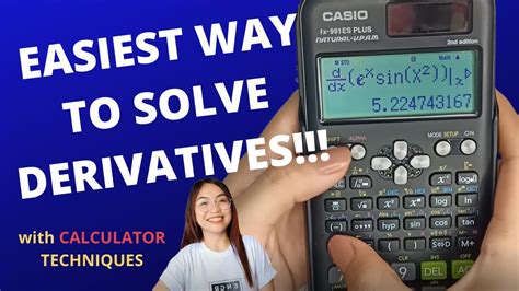 How To Solve Derivatives Easy And Fast Calculator Technique Casio