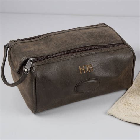Personalised Men S Wash Bag By The Alphabet Gift Shop