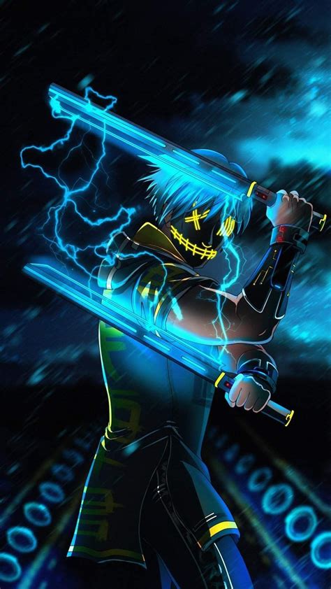 Cool Neon Anime Wallpapers Wallpaper Cave