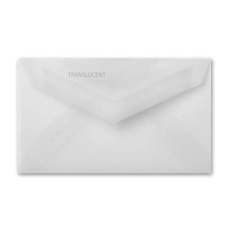 Business Card Clear Translucent Envelope 2 14 X 3 34