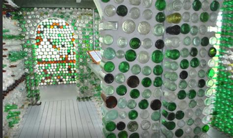 This House And Its Entire Complex Is Built Of Thousands Of Glass Bottles Bottle House Bottle