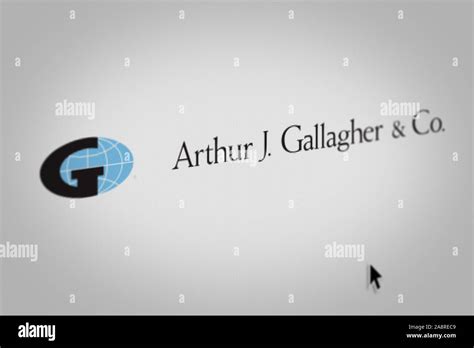 Logo Of The Public Company Arthur J Gallagher And Co Displayed On A