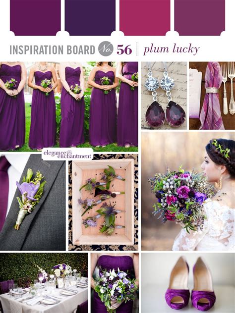 Inspiration Board 56 Plum Lucky Plum Wedding Colors Plum Wedding
