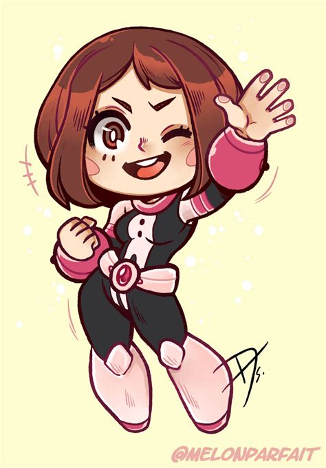 Uraraka Is Such A Precious Bean I Drew A Chibi Version Of Her There