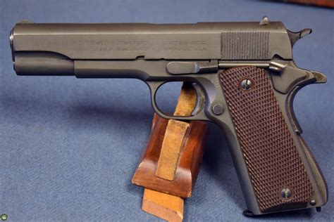 Sold Exceptional Us Ww2 Colt 1911a1 Us Army Service Pistol