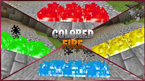 Rgbcolored Fire Texture Pack Mcpe 116 Custom Fire Color Overlay