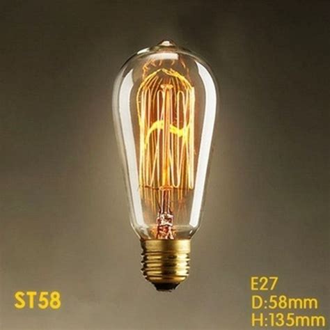 40w E27 Vintage Bulb Antique Filament Tungsten Incandescent Bulbs For