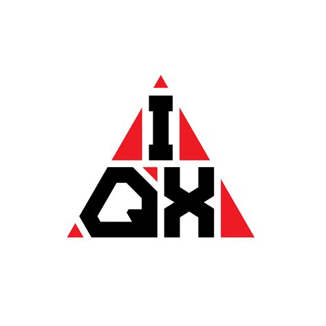Iqx Triangle Letter Logo Design With Triangle Shape Iqx Triangle Logo