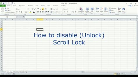 Excel Solutions Disable Scroll Lock In Windows 10 Youtube