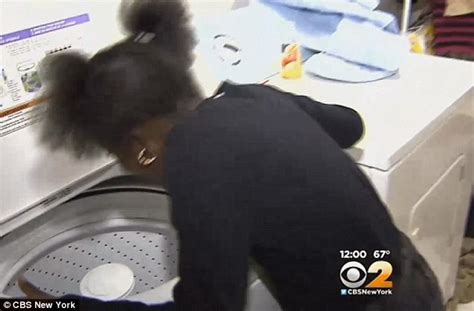Long Island Girl Stuck In Washing Machine For Hour As Police Try To Free Her Daily Mail Online
