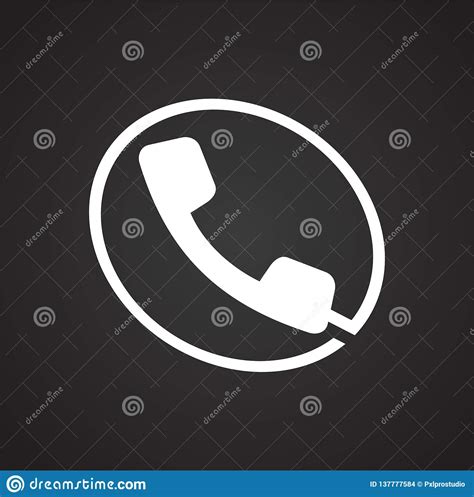 Phone Icons Set On White Background For Graphic And Web Design Modern